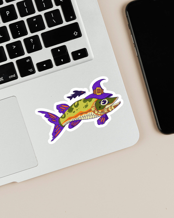Witch Fish | Halloween | Sticker