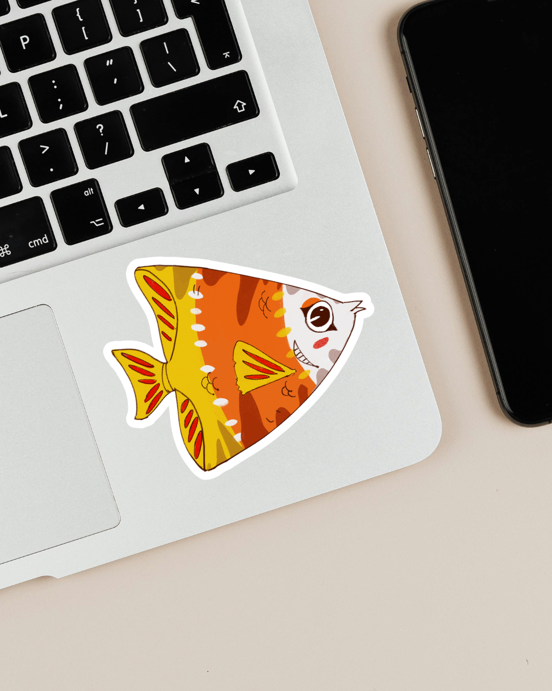 Candy Corn Fish | Halloween | Sticker