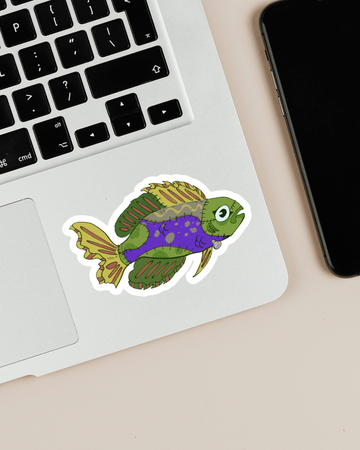 Franken-Fish | Halloween | Sticker