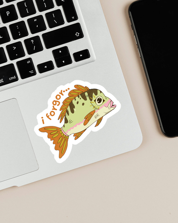 "i forgor" | Sea bream | Sticker