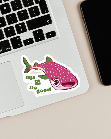 "up 2 no good" | Whale Shark | Sticker