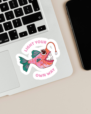 Light Your Own Way | Angler Fish | Sticker