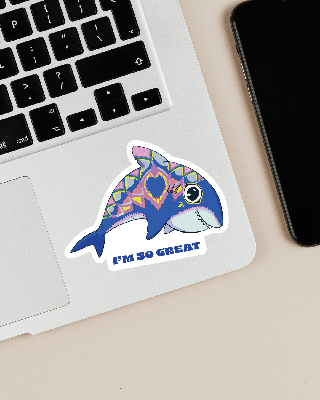 "I'm so great" | Great White Shark Fish | Sticker