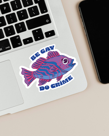 "be gay do crime" | Bisexual PRIDE | Sticker