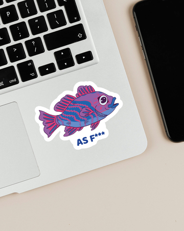 Bisexual AF Fish Sticker
