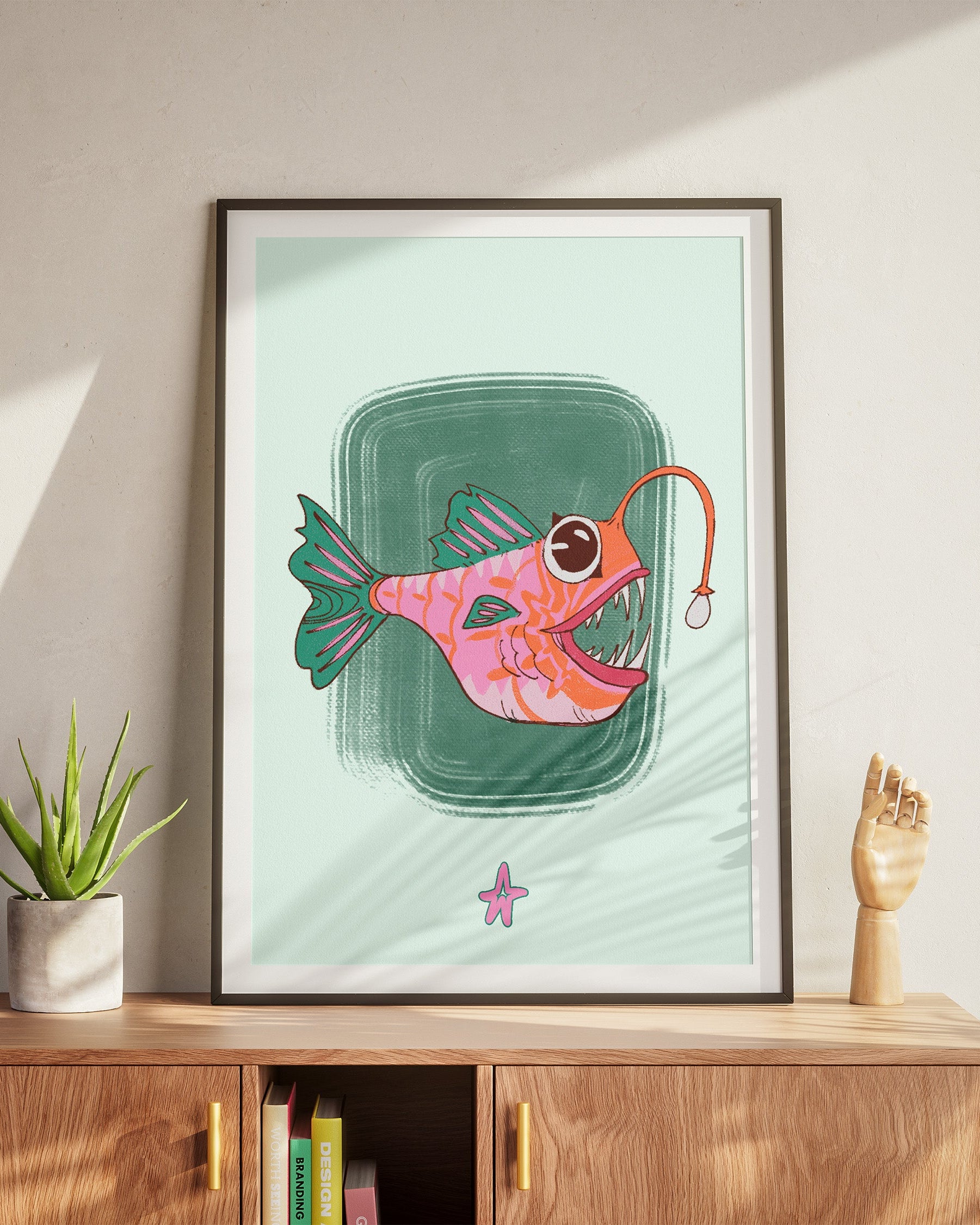 Angler Fish | Vertical Print