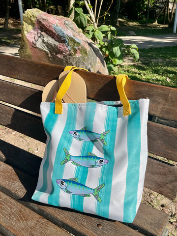 Sardines | Striped Tote