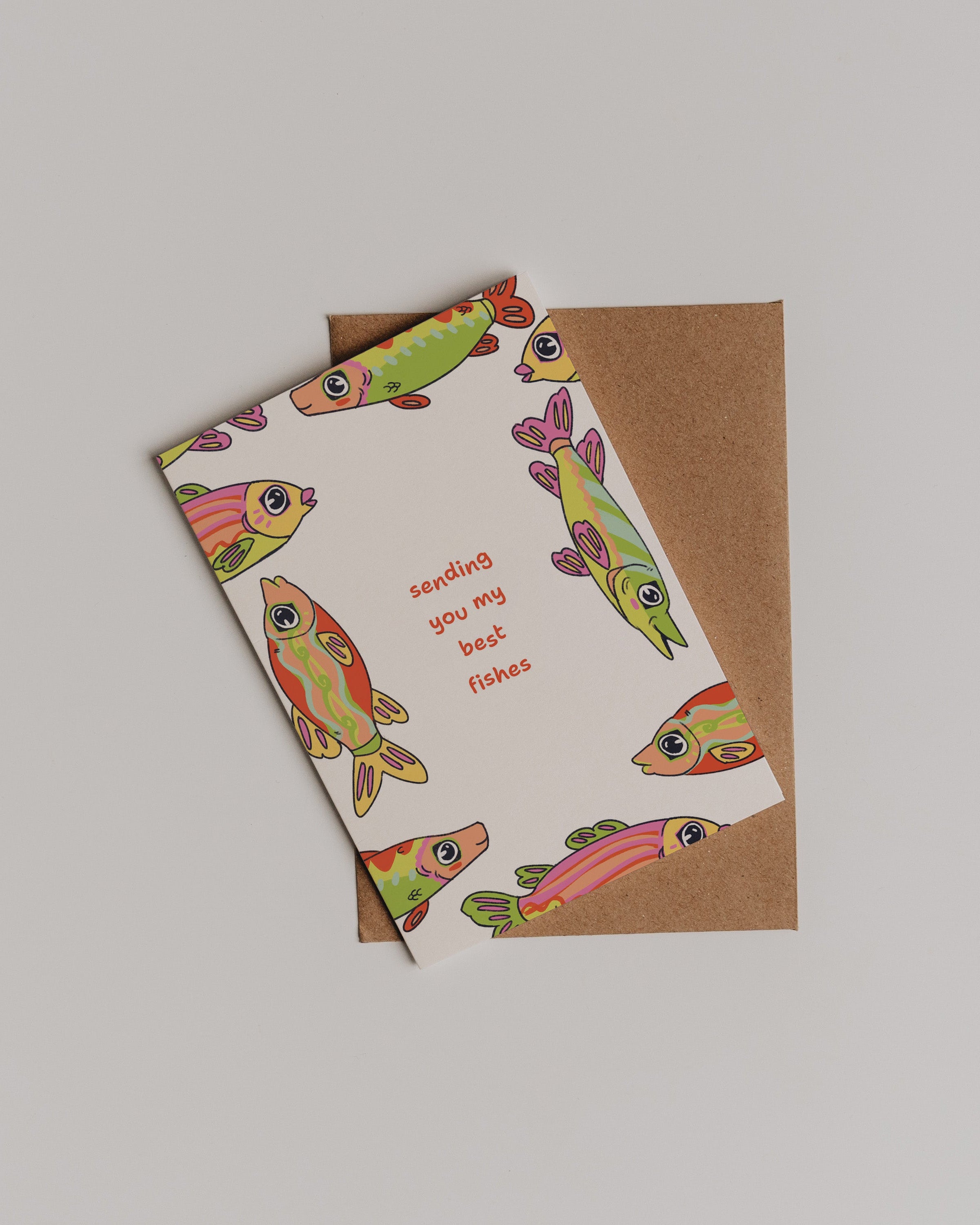 "sending you my best fishes" | Card