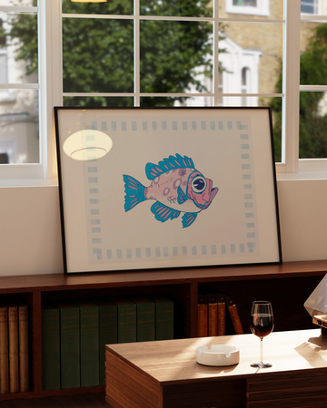 Bigeye Fish | Border Print