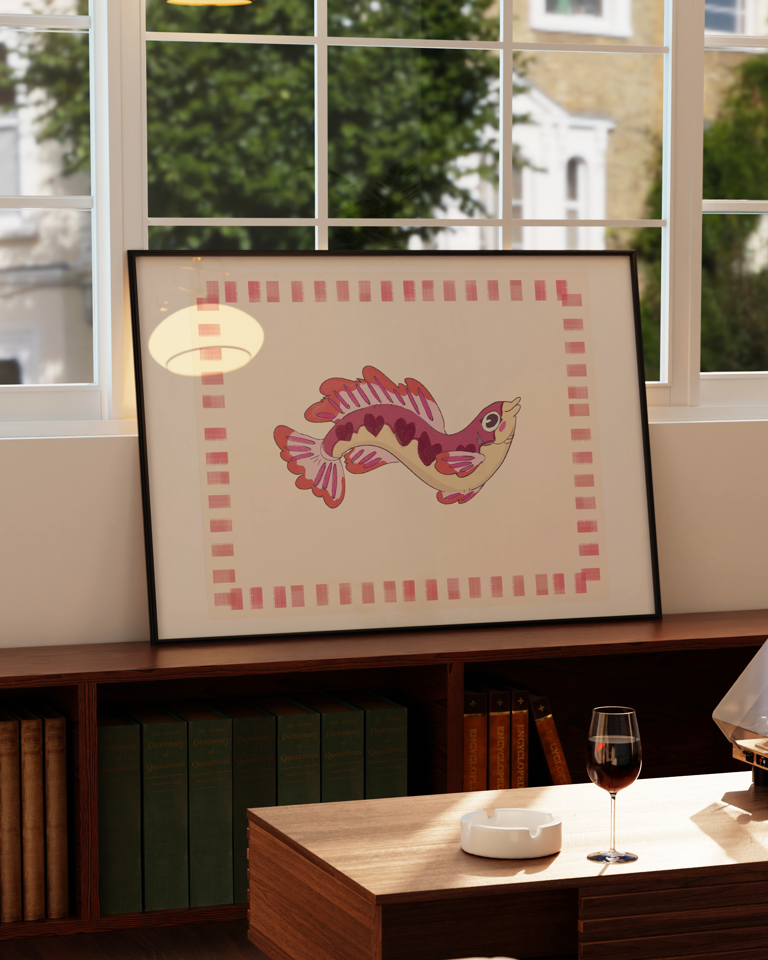 Love Fish | Border Print