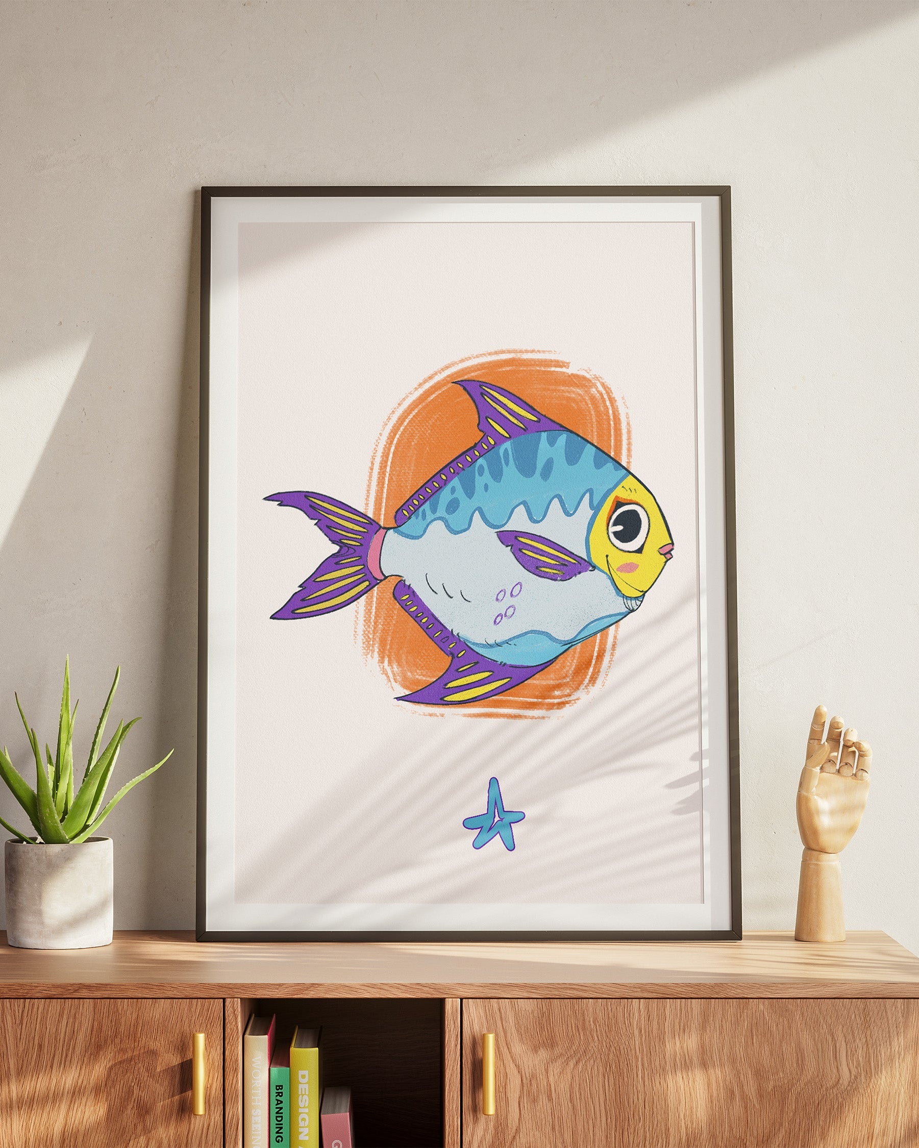 Pomfret Fish | Vertical Print