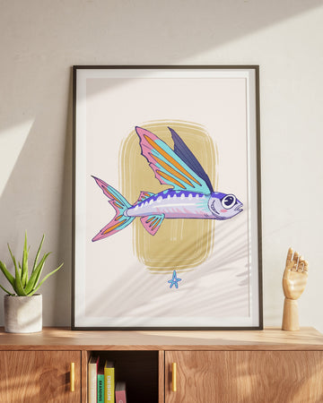 Flying Fish Art Print