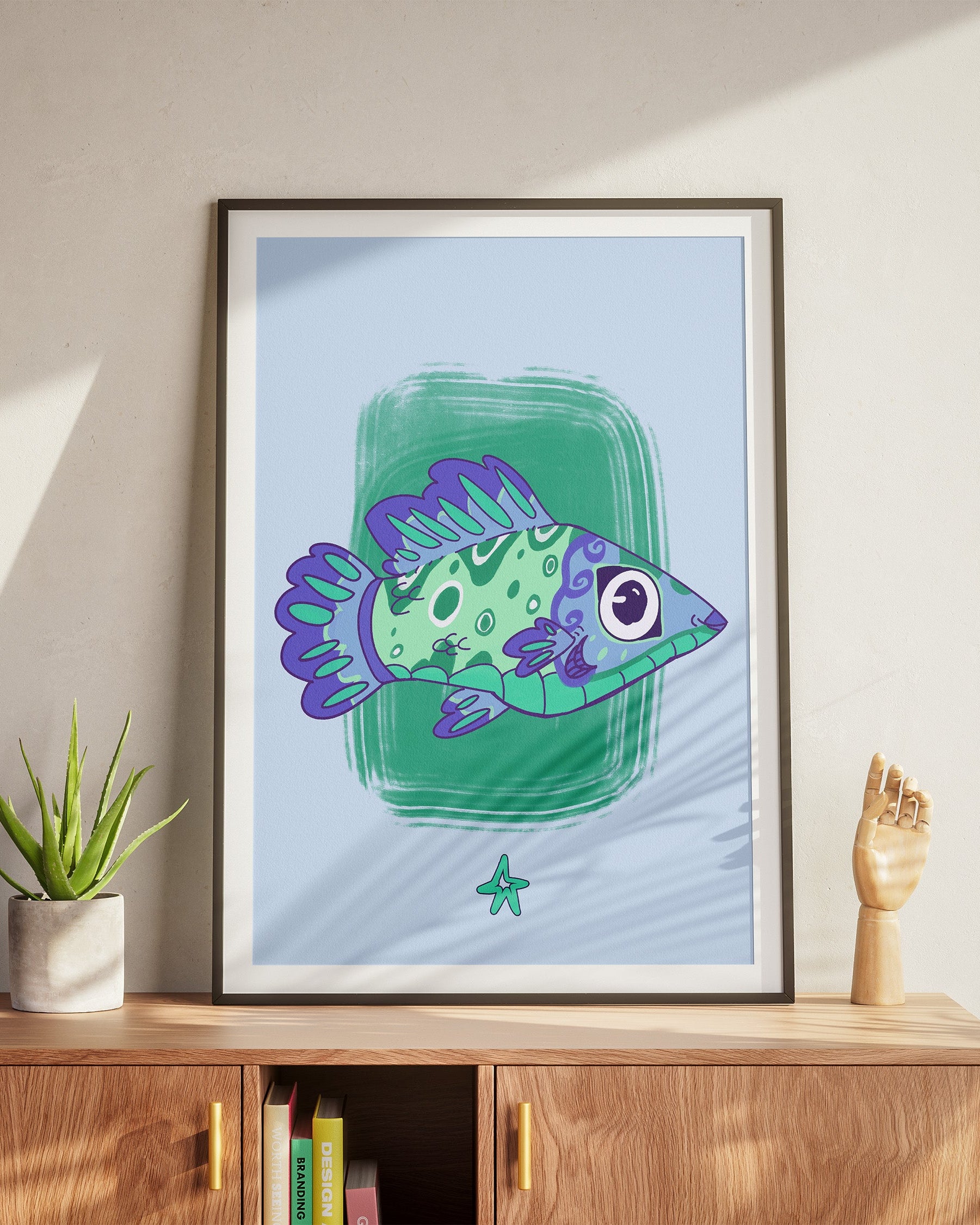 Blue Wagtail | Gay PRIDE | Vertical Print