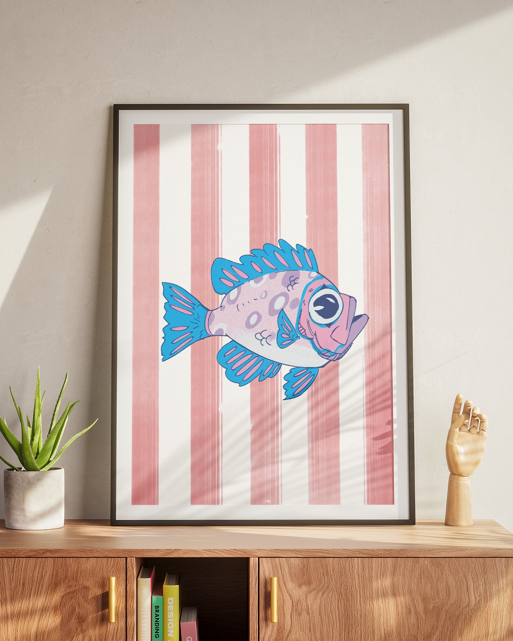 Bigeye Fish | Pink Striped Print