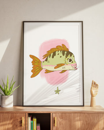 Sea bream Yellow Fish Art Print