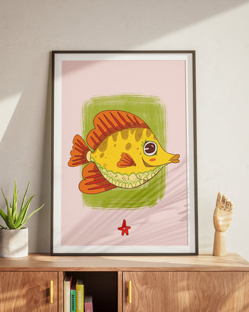 Yellow Tang | Vertical Print