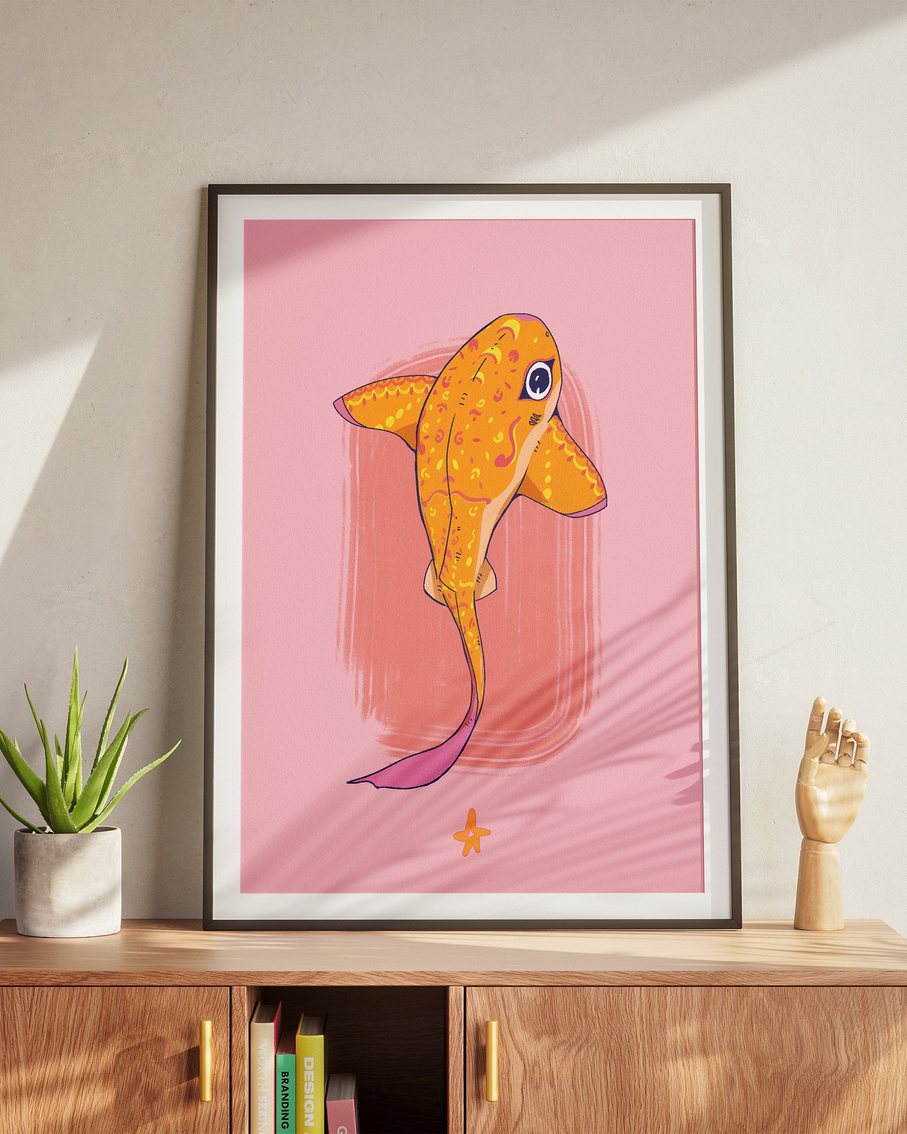Zebra Shark | Shark Week | Vertical Print
